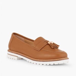 Talbots Laura Tassel Soft Nappa Loafers Havana Tan size 11